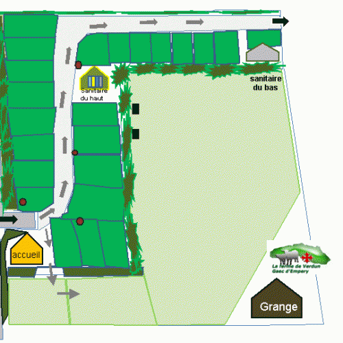 Plan camping vallée de beille Ariège