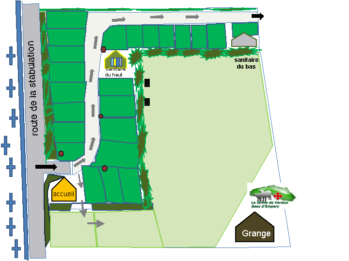Plan camping vallée de beille Ariège